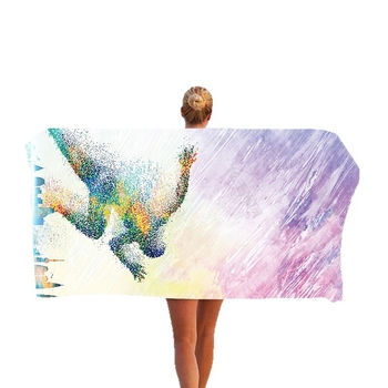 Prosop de plajă și baie din bumbac 100%, imprimat, 500 g sau mai mult, personalizabil