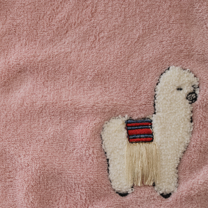 Prosoape de baie din coral fleece, greutate peste 500 g, fir 150D, brodată, personalizare disponibilă