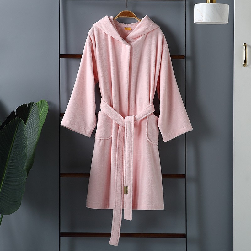 Halat de baie din bumbac pentru copii, cu glugă – Material: bumbac; Greutate: ≥500 g; Fire: 19