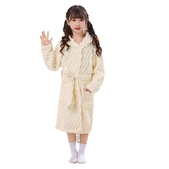 Halat de baie pentru copii cu glugă din velur, poncho, iarnă, material: nailon