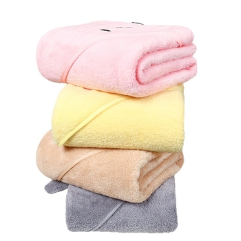 Prosop de baie pentru copii cu glugă, din fibră de poliester, cu model animal, potrivit pentru nou-născuți, utilizare pe tot parcursul anului