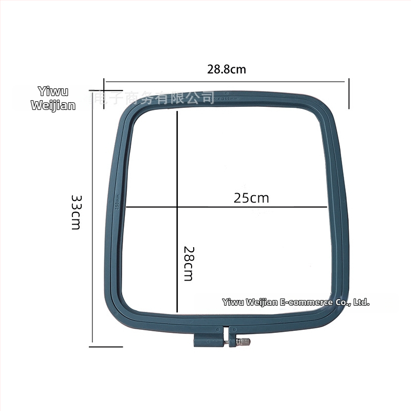 Kvadratinis siuvimo rėmas — kryžminio siuvimo rinkinys, ABS medžiaga, kilmė Zhejiang