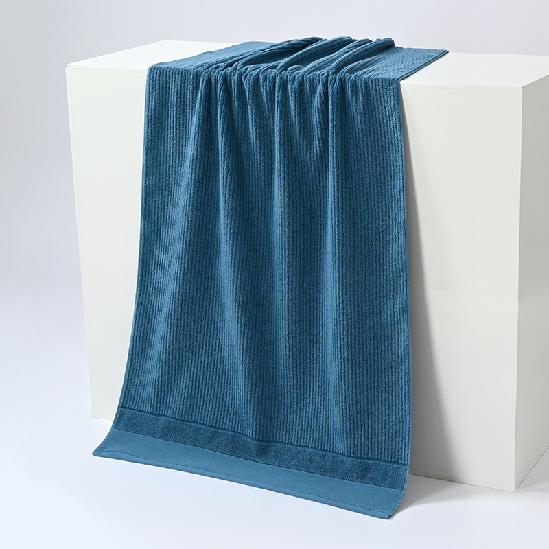 Kupaonski ručnik od 100% pamuka, velik, upijajući i debeli, Jacquard 32 niti, 300–400 g, za plažu i kućnu uporabu, Qianzi Bamboo