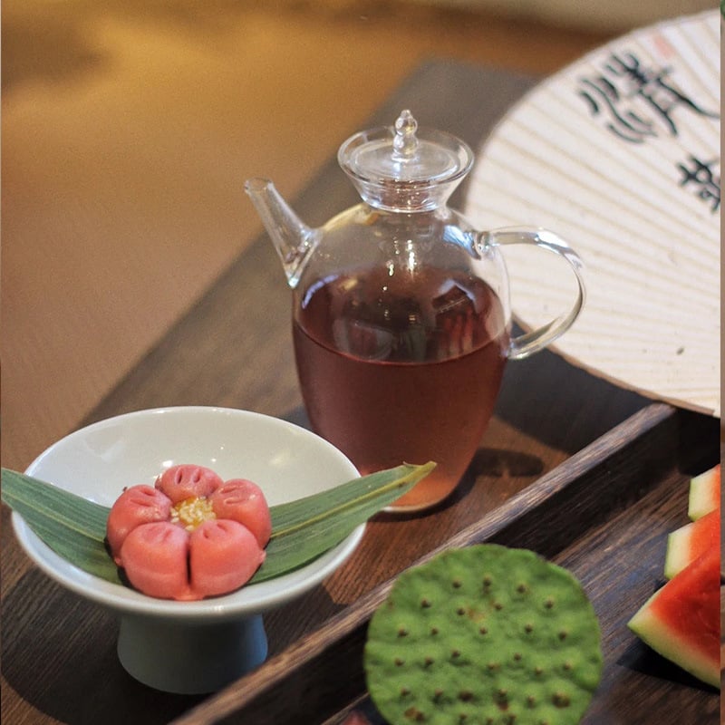 Порцеланова плодова чиния, новокитайски стил