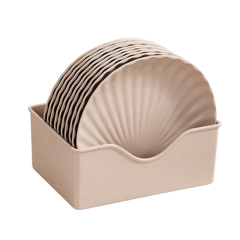 Kvietinių šiaudų indas - netaisyklingo formato, nordiško stiliaus vaisių lėkštė, pritaikoma, tinkama dovanai, mikrobangų krosnelėje netinka