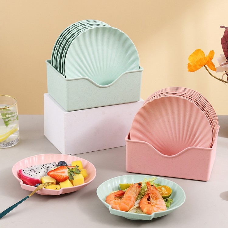 Kvietinių šiaudų indas - netaisyklingo formato, nordiško stiliaus vaisių lėkštė, pritaikoma, tinkama dovanai, mikrobangų krosnelėje netinka