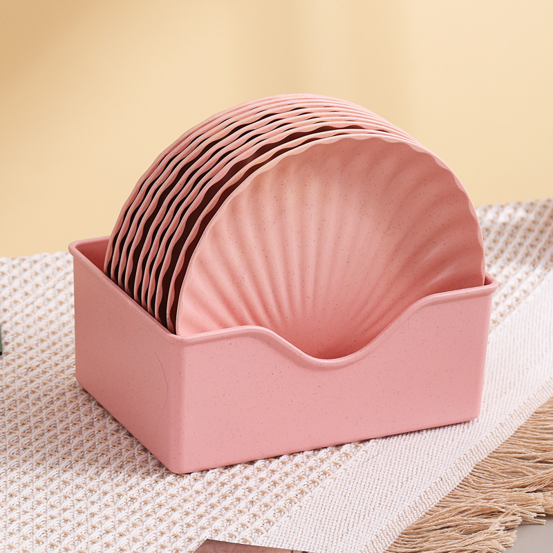 Kvietinių šiaudų indas - netaisyklingo formato, nordiško stiliaus vaisių lėkštė, pritaikoma, tinkama dovanai, mikrobangų krosnelėje netinka