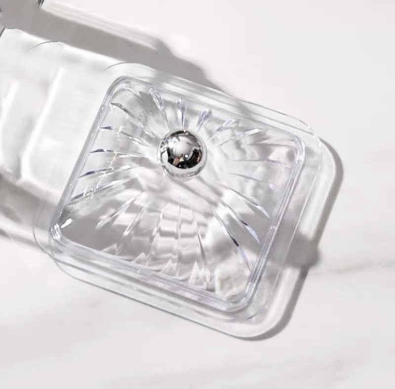 Стъклена чиния за плодове за домашна употреба, прост стил, първокласно качество