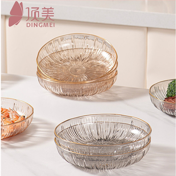 Стъклена чиния за плодове, Top beauty, модерен минимализъм, първокласно качество