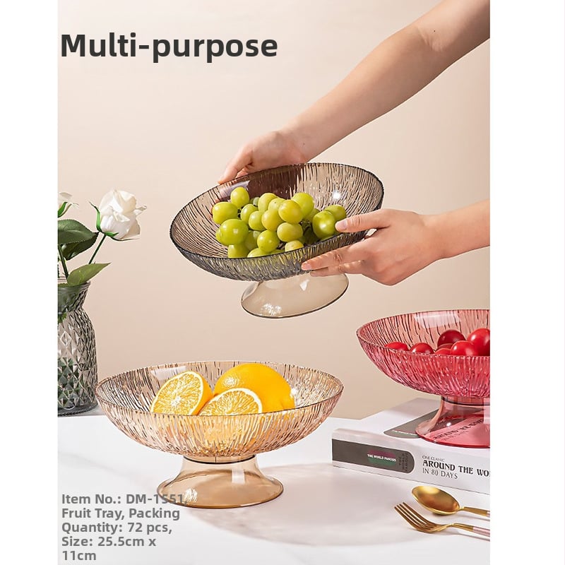 Стъклена чиния за плодове, Top beauty, модерен минимализъм, първокласно качество