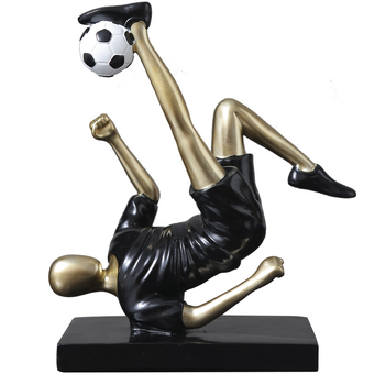 Fudbalska figurica - moderni minimalistički ukras od smole; Materijal: Smola; Stil: Moderni minimalistizam; Pakiranje: Karton