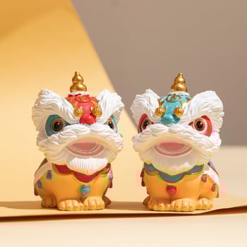 Juzheng Leona statuja no sveķiem Ķīniešu stilā SDFF-1 mājas dekors