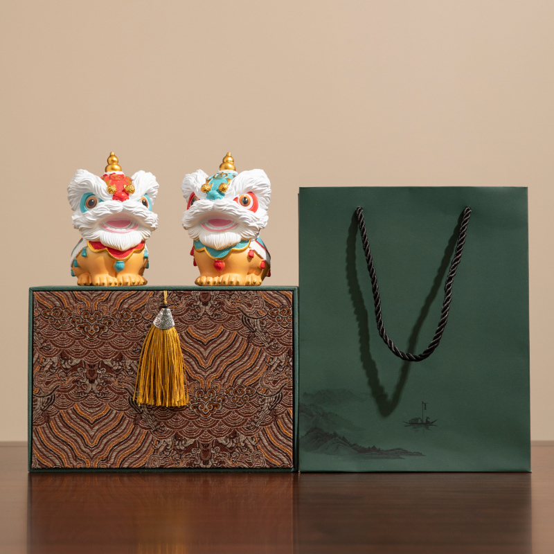 Juzheng Leona statuja no sveķiem Ķīniešu stilā SDFF-1 mājas dekors