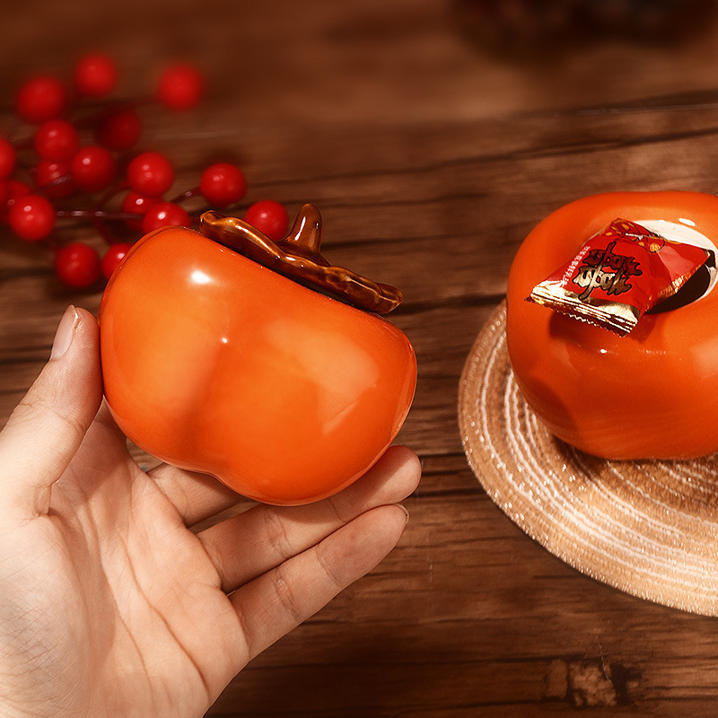 Keramički persimmon Ruyi posuda za svadbenu dekoraciju i kutija za slatkiše