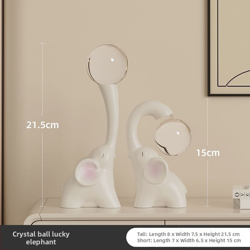 Слонова фигурка – синтетична смола, модерен минималистичен стил, занаяти от смола, картонна опаковка