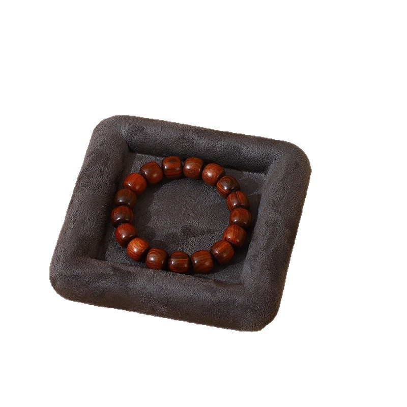 Tavă pentru bijuterii din catifea, cu căptușeală din flanel, dreptunghiulară, cu un singur strat