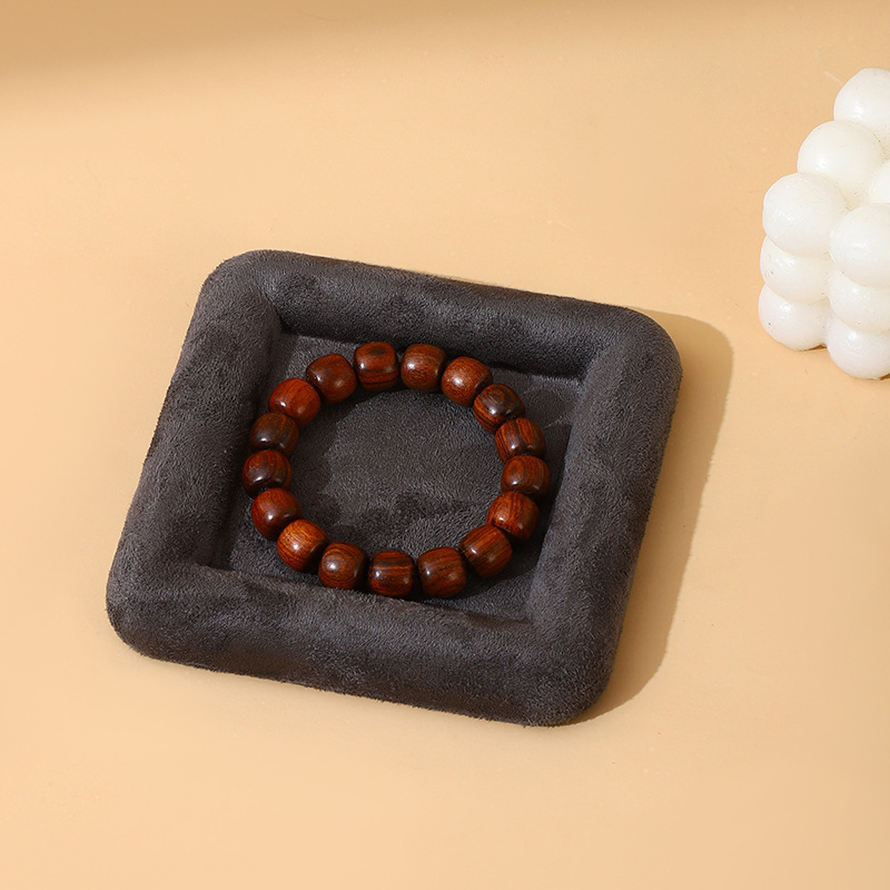 Tavă pentru bijuterii din catifea, cu căptușeală din flanel, dreptunghiulară, cu un singur strat