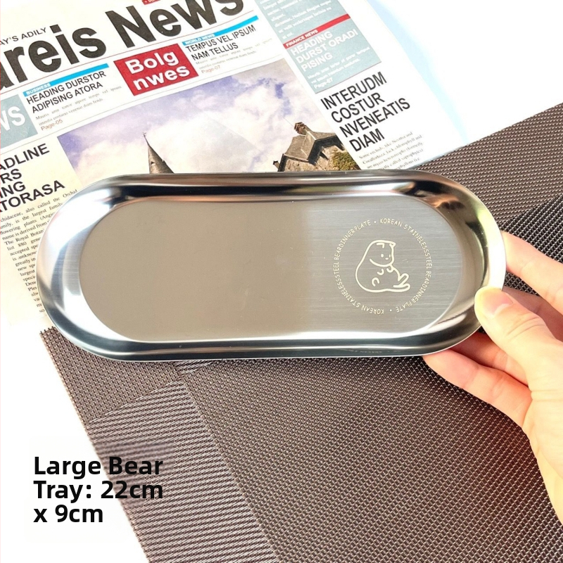 Korea-stiilis roostevabast terasest küpsetustaldrik – ristkülikukujuline magusto- ja tortide plaat, mitmekülgne küpsetustaldrik