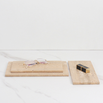 Taisnstūra marmora trauks mājas kosmētikas un juvelierizstrādājumu uzglabāšanai – Nordic greznums, akmens, pulēta virsma, roku darbs, Zīmols Musi (Materiāls: Akmens; Virsma: Pulēta; Rokdarbs: Roku darbs; Zīmols: Musi)