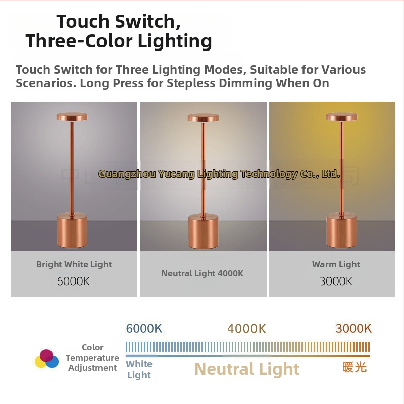 I-tvarná kovová LED stolná lampa, jednoduchý moderný štýl, model Yczm-011, ≤36V