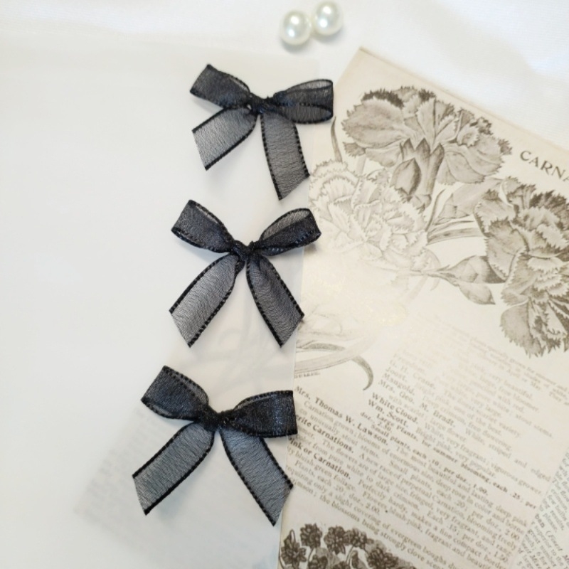 Аксесоар за маникюр с принцес панделка — органза плат, ръчна изработка, серия Принцеса, мотив Тинкър Бел, форма панделка