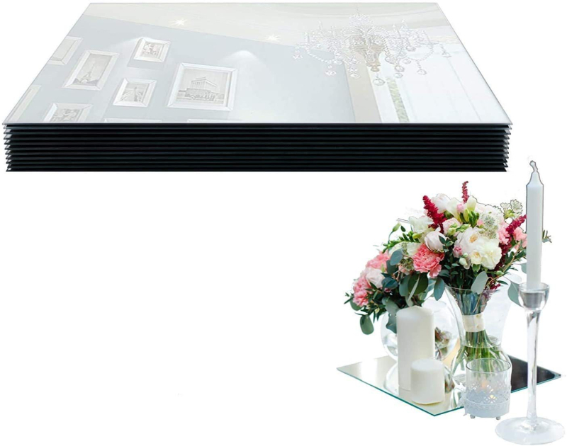 Акрилен огледален поднос за свещи (чиния за плодове; първокласно качество; стил: нов китайски стил)