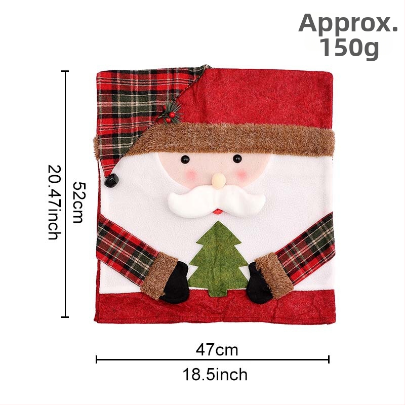 Ziemassvētku krēsla pārvalks ar zīda ziediem – universāls stils, piemērots restorāniem, bāriem un kafejnīcām