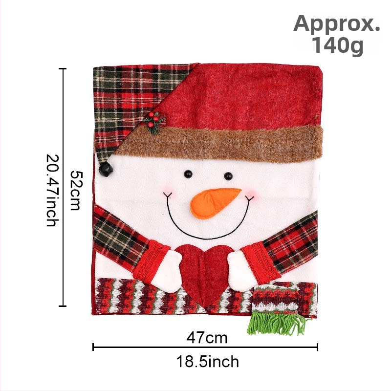 Ziemassvētku krēsla pārvalks ar zīda ziediem – universāls stils, piemērots restorāniem, bāriem un kafejnīcām