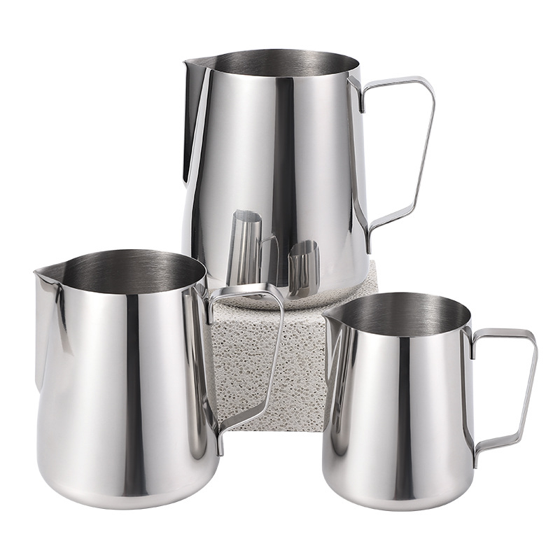 Κανά latte art από ανοξείδωτο ατσάλι 304, βορειοευρωπαϊκό στυλ, αιχμηρό στόμιο, προσαρμογή, κατάλληλη για γραφείο, οικία, μπαρ, καφέ