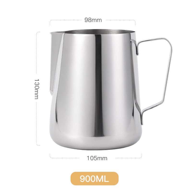 Κανά latte art από ανοξείδωτο ατσάλι 304, βορειοευρωπαϊκό στυλ, αιχμηρό στόμιο, προσαρμογή, κατάλληλη για γραφείο, οικία, μπαρ, καφέ