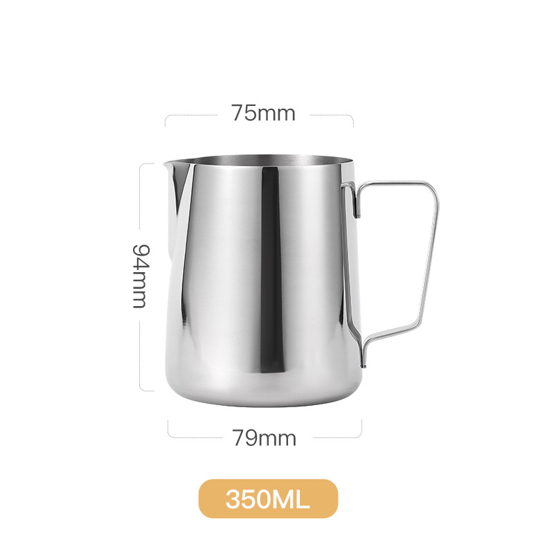 Κανά latte art από ανοξείδωτο ατσάλι 304, βορειοευρωπαϊκό στυλ, αιχμηρό στόμιο, προσαρμογή, κατάλληλη για γραφείο, οικία, μπαρ, καφέ