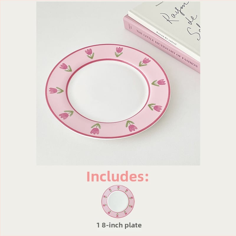 Κεραμικό σετ φλυτζανιού καφέ με πιατέλα, φλοραλ μοτίβο, εκτυπωμένο λογότυπο, κατάλληλο για γραφείο και καφέ