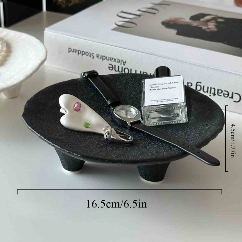 Porcelanski pladanj za nakit, skandinavski stil, lagani luksuzni organizator za dnevnu sobu i hodnik