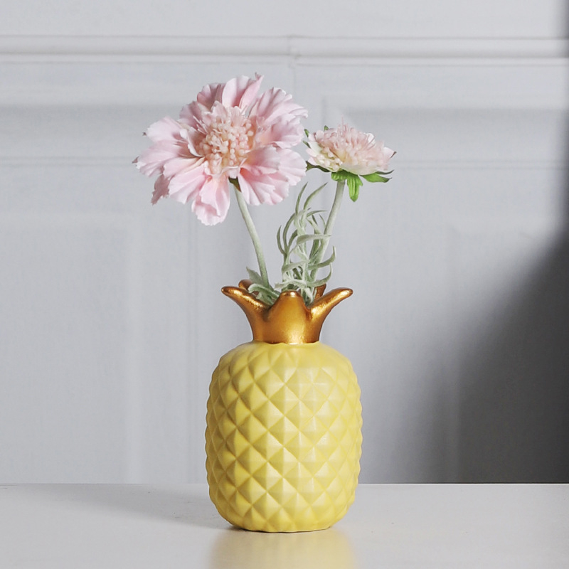 Keramički ananas ukras — moderni minimalistički vaza za ulazni dio i dnevni boravak