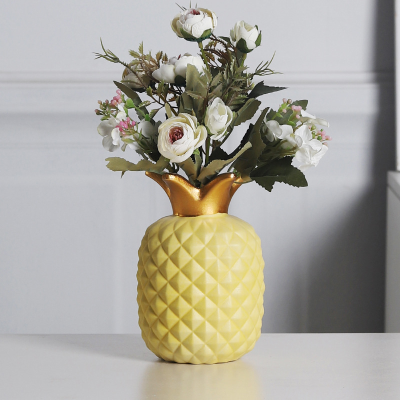 Keramički ananas ukras — moderni minimalistički vaza za ulazni dio i dnevni boravak