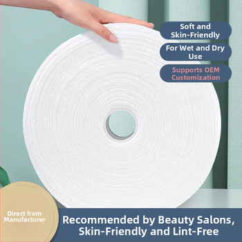 Prosop de curățare facial în rolă - 100% viscose, fibre de viscose, țesătură plată, personalizare disponibilă, conținut principal 100%