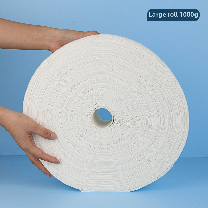 Prosop de curățare facial în rolă - 100% viscose, fibre de viscose, țesătură plată, personalizare disponibilă, conținut principal 100%