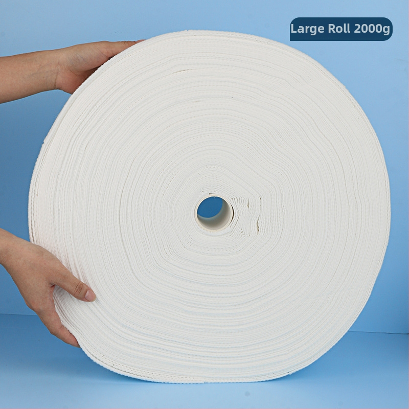 Prosop de curățare facial în rolă - 100% viscose, fibre de viscose, țesătură plată, personalizare disponibilă, conținut principal 100%