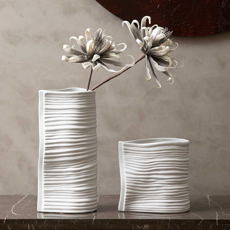 Κεραμικό βάζο διακοσμητικό – Premium Nordic στυλ για σαλόνι, διακόσμηση με αποξηραμένα λουλούδια, οικιακή διακόσμηση (Υλικό: Κεραμικό; Εισαγωγή: Όχι; Δώρο: Όχι)