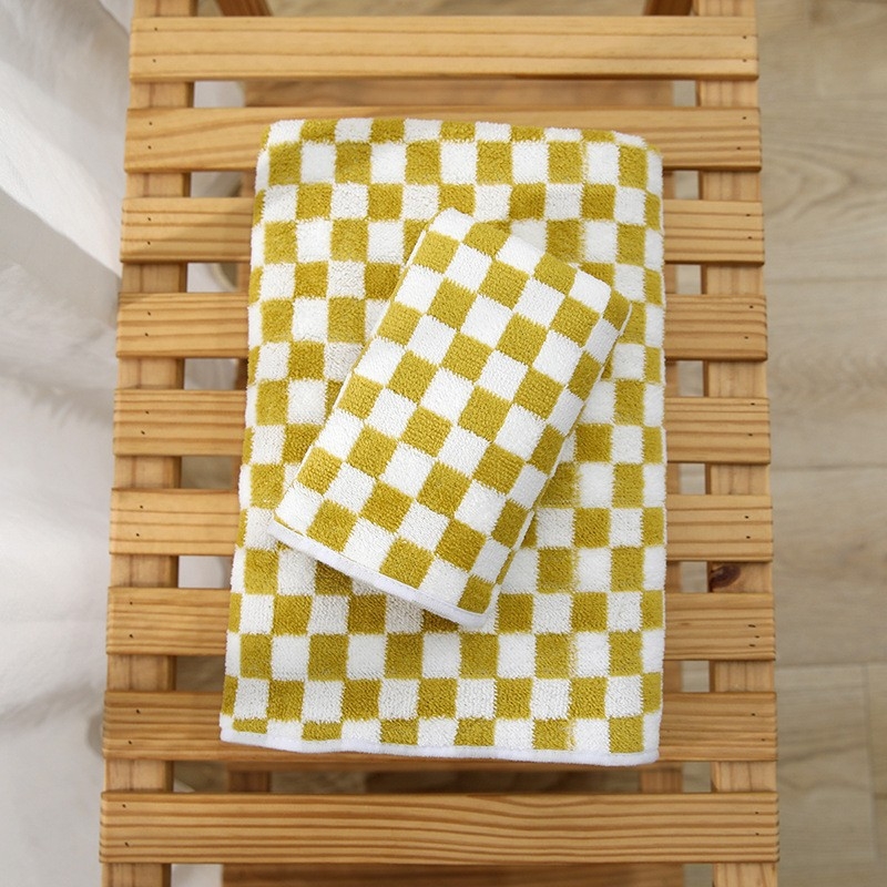 Prosop de baie pentru femei — Coral Fleece absorbent, 150D, țesătură simplă, 80–100 g, fără scame