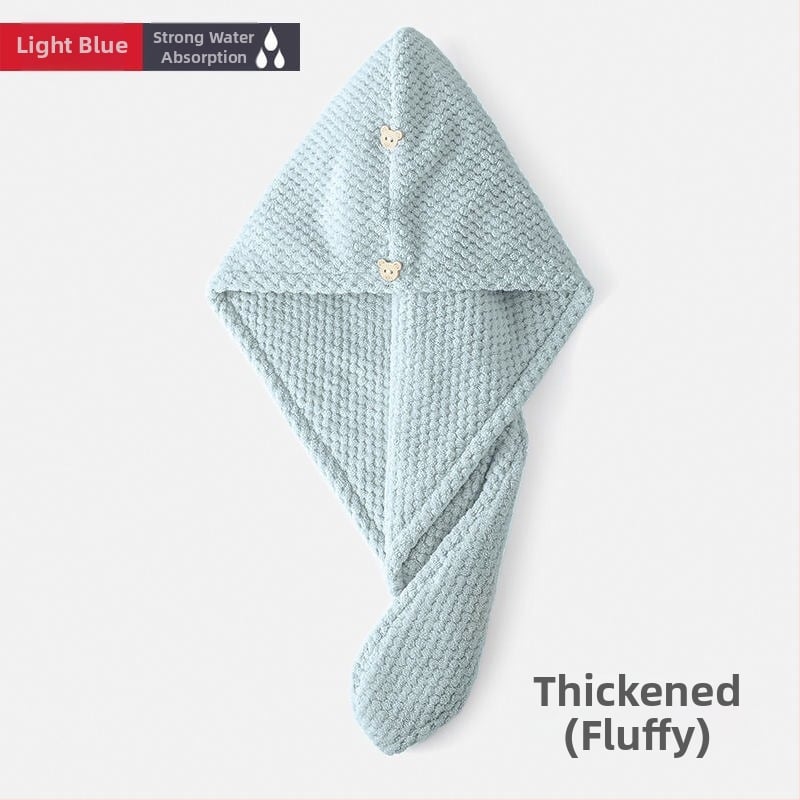 Шапка за сушене на коса от коралов флис, 150D нишка, тегло 80–99 г, пришиване и проста тъкане