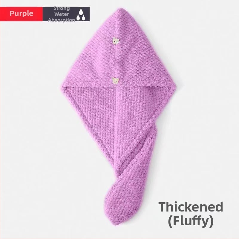 Шапка за сушене на коса от коралов флис, 150D нишка, тегло 80–99 г, пришиване и проста тъкане