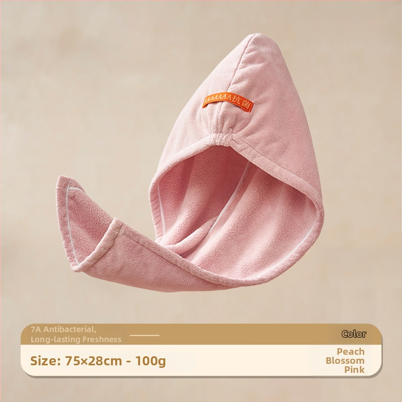 Суха шапка за коса с антибактериално покритие, коралов флис, 120D прежда, проста тъкан, 120–139 g