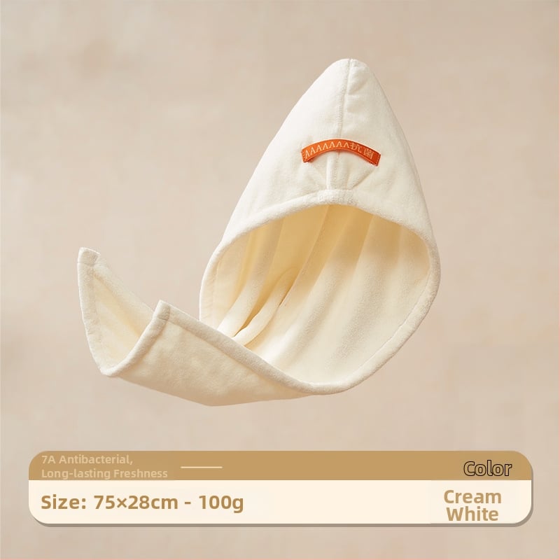 Суха шапка за коса с антибактериално покритие, коралов флис, 120D прежда, проста тъкан, 120–139 g