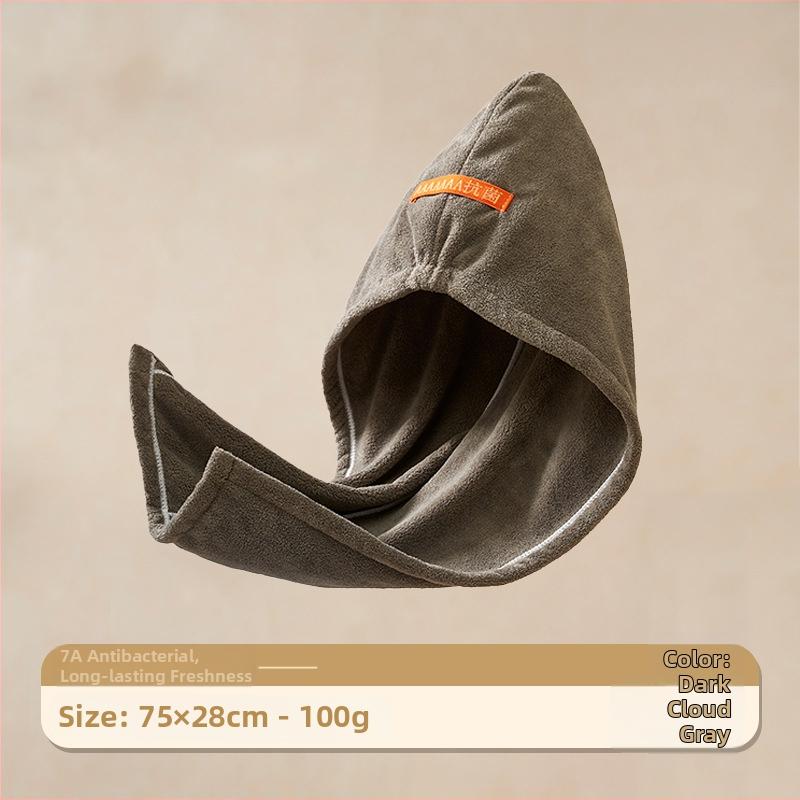 Суха шапка за коса с антибактериално покритие, коралов флис, 120D прежда, проста тъкан, 120–139 g