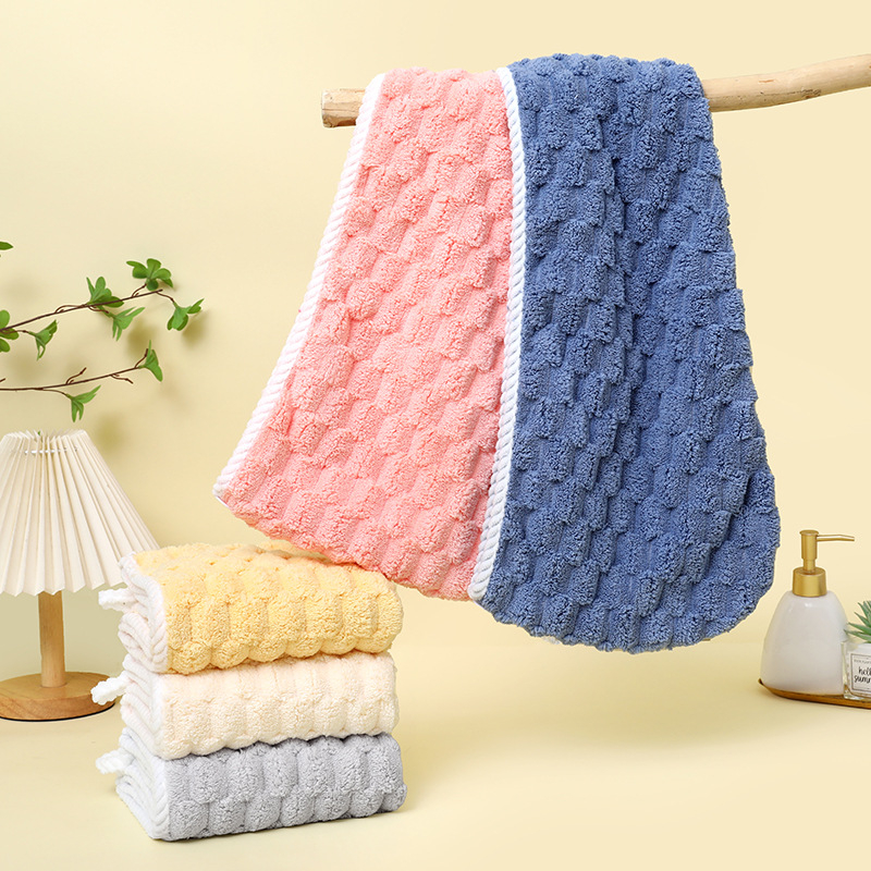 Καπέλο για το στέγνωμα μαλλιών από φλις κοραλλιού, ραμμένο, προσαρμοζόμενο, βάρος 80–99 g, Νήμα 144