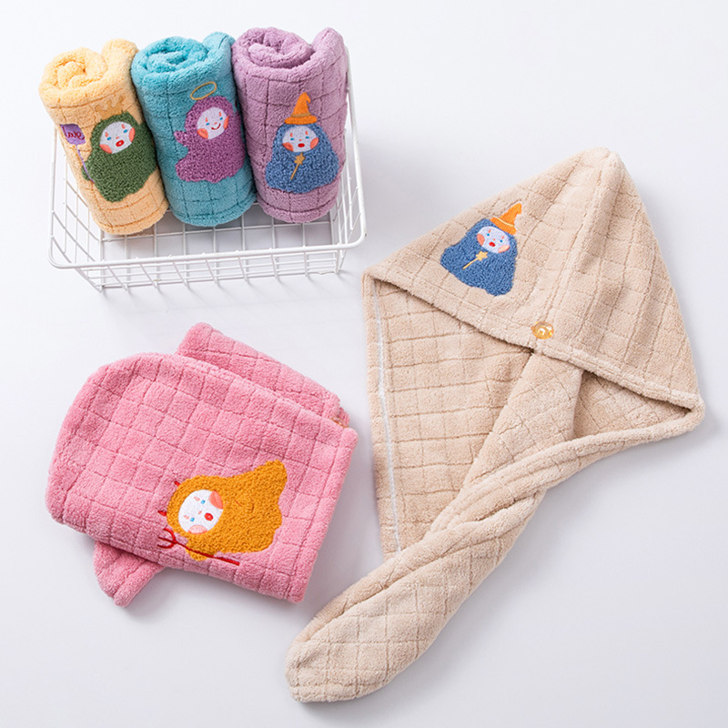 Шапка за сушене на коса от корална велур (Материал: корална велур; Тегло: 120–139 g; Категория: Шапка за сушене на коса)