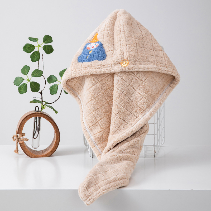 Шапка за сушене на коса от корална велур (Материал: корална велур; Тегло: 120–139 g; Категория: Шапка за сушене на коса)