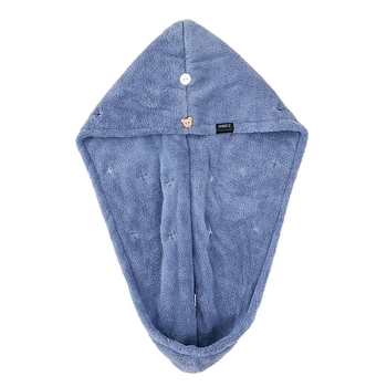 Καπέλο στεγνώματος μαλλιών - φλις κοραλλιού, νήμα 150D, ύφανση έξι νημάτων, βάρος 140–169 g