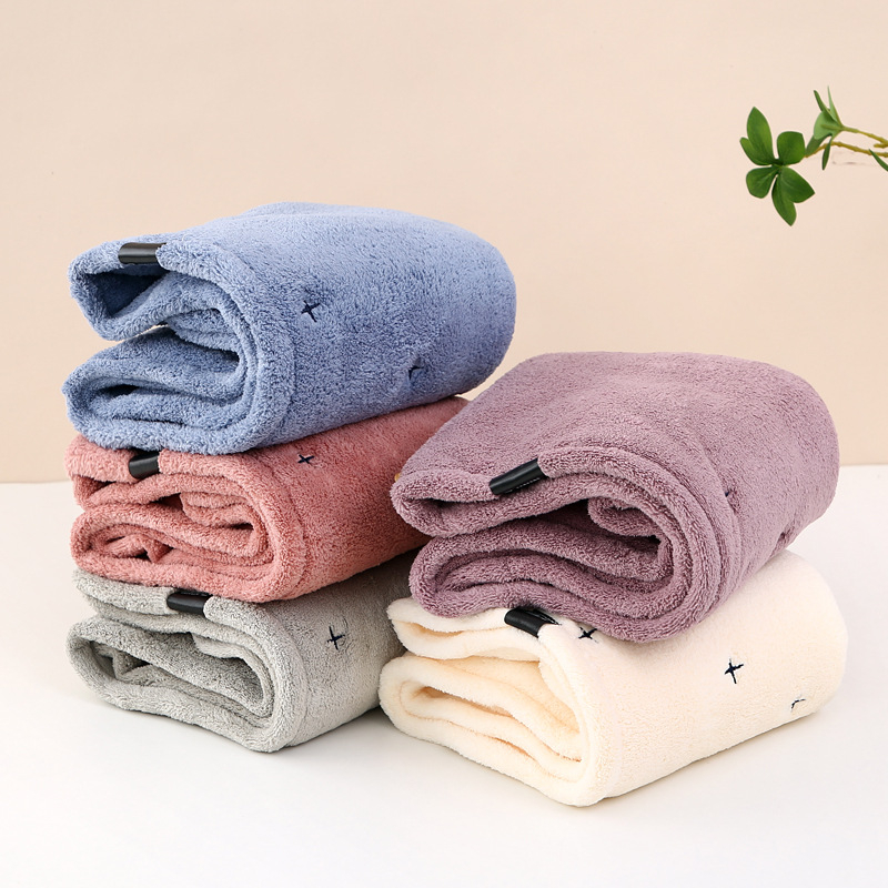 Καπέλο στεγνώματος μαλλιών - φλις κοραλλιού, νήμα 150D, ύφανση έξι νημάτων, βάρος 140–169 g